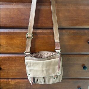 Women’s fossil crossbody bag, black wallet and handbag selling as lot